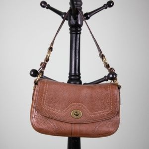 Classic Brown Leather Coach Should Bag